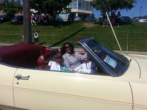 In the Juneteenth parade as Grand Marshall in 2015